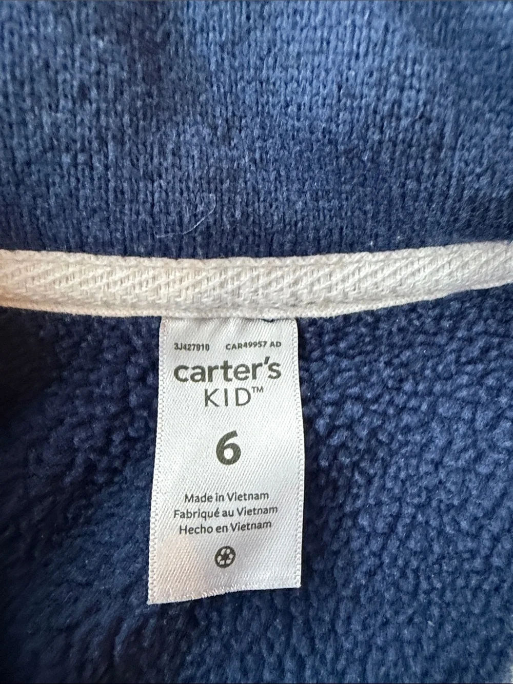 Carter's Navy Blue Fleece Vest